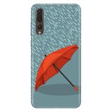 Senada Huawei P20 Pro İle Uyumlu Kılıf Desenli Baskılı Silikon Kırmızı Şemsiye