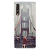 Senada Huawei P20 Pro İle Uyumlu Kılıf Desenli Baskılı Silikon Kırmızılı Kadın