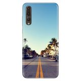 Senada Huawei P20 Pro İle Uyumlu Kılıf Desenli Baskılı Silikon Miami Sunset