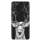 Senada Huawei P20 Pro İle Uyumlu Kılıf Desenli Baskılı Silikon Ren Geyiği