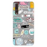 Senada Huawei P20 Pro İle Uyumlu Kılıf Desenli Baskılı Silikon Sticker Style