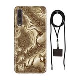 Senada Huawei P20 Pro ile Uyumlu Kılıf Golden Hill Silikon İpli Boyun Askı Aparatı