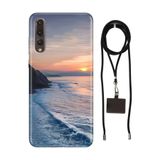 Senada Huawei P20 Pro ile Uyumlu Kılıf Huzur Silikon İpli Boyun Askı Aparatı
