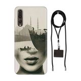Senada Huawei P20 Pro ile Uyumlu Kılıf İstanbul Silikon İpli Boyun Askı Aparatı