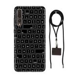 Senada Huawei P20 Pro ile Uyumlu Kılıf Klavye Silikon İpli Boyun Askı Aparatı