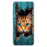 Senada Huawei P20 Pro ile Uyumlu Kılıf Resimli Desenli Silikon Cat