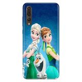 Senada Huawei P20 Pro ile Uyumlu Kılıf Resimli Desenli Silikon ElsaAnnaOlaf