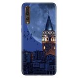 Senada Huawei P20 Pro ile Uyumlu Kılıf Resimli Desenli Silikon Galata Moon