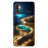 Senada Huawei P20 Pro ile Uyumlu Kılıf Resimli Desenli Silikon Golden Beach