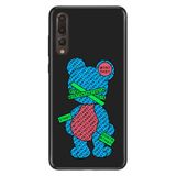 Senada Huawei P20 Pro ile Uyumlu Kılıf Resimli Desenli Silikon Kayıp Ayıcık