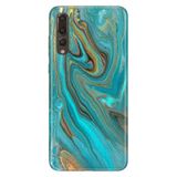 Senada Huawei P20 Pro ile Uyumlu Kılıf Resimli Desenli Silikon Liquid Mermer