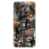 Senada Huawei P20 Pro ile Uyumlu Kılıf Resimli Desenli Silikon Newyork Retro