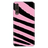 Senada Huawei P20 Pro ile Uyumlu Kılıf Resimli Desenli Silikon Pembe Siyah