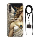 Senada Huawei P20 Pro ile Uyumlu Kılıf Stars Silikon İpli Boyun Askı Aparatı