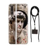 Senada Huawei P20 Pro ile Uyumlu Kılıf Tanrıça Silikon İpli Boyun Askı Aparatı