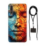Senada Huawei P20 Pro ile Uyumlu Kılıf Toprak Silikon İpli Boyun Askı Aparatı