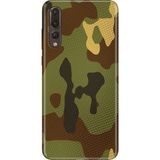 Senada Huawei P20 Pro Kılıf Desenli Baskılı Tpu Rubber Kapak Çöl Askeri - 001-Renkli