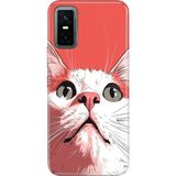 Senada Infinix Gt 30 Pro Kılıf Desenli Baskılı Tpu Rubber Kapak Beyaz Kedi - 001-Renkli