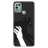 Senada Infinix Hot 10 Play İle Uyumlu Kılıf Silikon Desenli Tam Koruma Kapak Sanat Kedi
