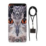 Senada Infinix Hot 12 ile Uyumlu Kılıf Baykuş 212 Desenli Silikon İpli Boyun Askı Aparatı