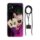 Senada Infinix Hot 12 ile Uyumlu Kılıf JokerRetro Desenli Silikon İpli Boyun Askı Aparatı