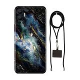 Senada Infinix Hot 12 ile Uyumlu Kılıf Karanlık Desenli Silikon İpli Boyun Askı Aparatı