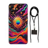 Senada Infinix Hot 12 ile Uyumlu Kılıf Magic Desenli Silikon İpli Boyun Askı Aparatı