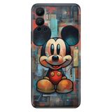 Senada Infinix Hot 12 ile Uyumlu Kılıf Resimli Desenli Silikon 05MickeySmile1111