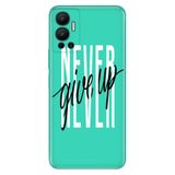 Senada Infinix Hot 12 ile Uyumlu Kılıf Resimli Desenli Silikon Asla Pes Etme