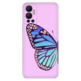 Senada Infinix Hot 12 ile Uyumlu Kılıf Resimli Desenli Silikon Butterfly