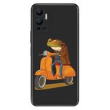Senada Infinix Hot 12 ile Uyumlu Kılıf Resimli Desenli Silikon Gezgin Kurbağa