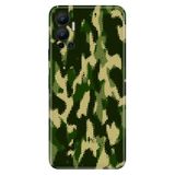 Senada Infinix Hot 12 ile Uyumlu Kılıf Resimli Desenli Silikon Koyu Kamuflaj