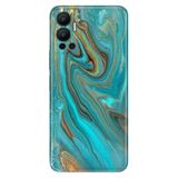 Senada Infinix Hot 12 ile Uyumlu Kılıf Resimli Desenli Silikon Liquid Mermer