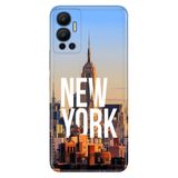 Senada Infinix Hot 12 ile Uyumlu Kılıf Resimli Desenli Silikon New York