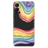 Senada Infinix Hot 12 ile Uyumlu Kılıf Resimli Desenli Silikon Rainbow Ametist