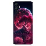 Senada Infinix Hot 12 ile Uyumlu Kılıf Resimli Desenli Silikon Red World