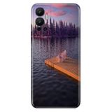Senada Infinix Hot 12 ile Uyumlu Kılıf Resimli Desenli Silikon Romantik Rıhtım