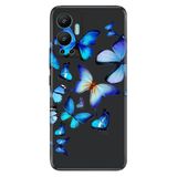 Senada Infinix Hot 12 İle Uyumlu Kılıf Silikon Desenli Resimli Uv Kapak 2D Kelebekler