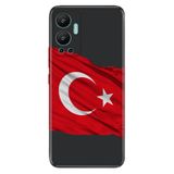 Senada Infinix Hot 12 İle Uyumlu Kılıf Silikon Desenli Resimli Uv Kapak Al Bayrak