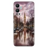 Senada Infinix Hot 12 İle Uyumlu Kılıf Silikon Desenli Resimli Uv Kapak Amsterdam