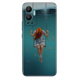 Senada Infinix Hot 12 İle Uyumlu Kılıf Silikon Desenli Resimli Uv Kapak Aşk Acısı