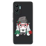 Senada Infinix Hot 12 İle Uyumlu Kılıf Silikon Desenli Resimli Uv Kapak Aşk Köpeği