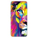 Senada Infinix Hot 12 İle Uyumlu Kılıf Silikon Desenli Resimli Uv Kapak Aslan Sanat