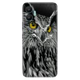 Senada Infinix Hot 12 İle Uyumlu Kılıf Silikon Desenli Resimli Uv Kapak Baykuş Bakışı