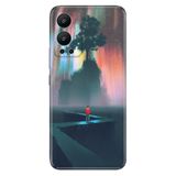 Senada Infinix Hot 12 İle Uyumlu Kılıf Silikon Desenli Resimli Uv Kapak Big Tree