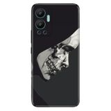 Senada Infinix Hot 12 İle Uyumlu Kılıf Silikon Desenli Resimli Uv Kapak Black Toad