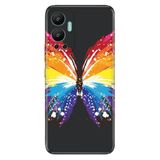 Senada Infinix Hot 12 İle Uyumlu Kılıf Silikon Desenli Resimli Uv Kapak Butterfly