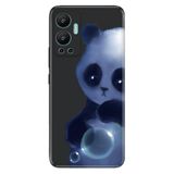 Senada Infinix Hot 12 İle Uyumlu Kılıf Silikon Desenli Resimli Uv Kapak Cartoon Panda