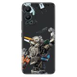 Senada Infinix Hot 12 İle Uyumlu Kılıf Silikon Desenli Resimli Uv Kapak Cchappieee,Color331