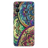 Senada Infinix Hot 12 İle Uyumlu Kılıf Silikon Desenli Resimli Uv Kapak Color Mandala